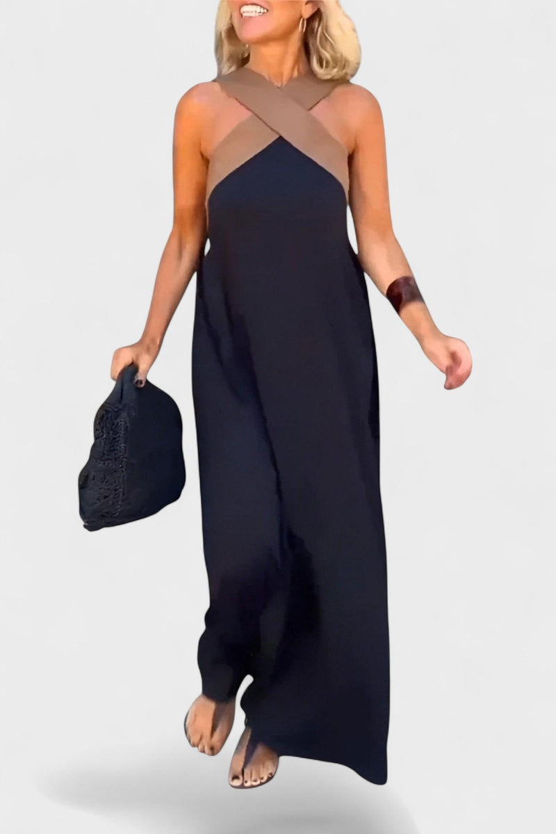 Ronja – Light cotton dress – Black / XS