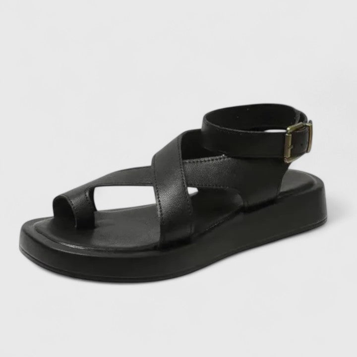 Rosa – Supportive Sandals – Black / 36
