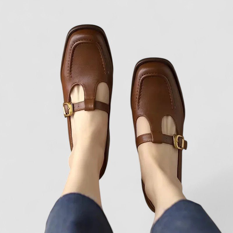 Silje – Supportive Mary Jane Shoes – Brown / 37