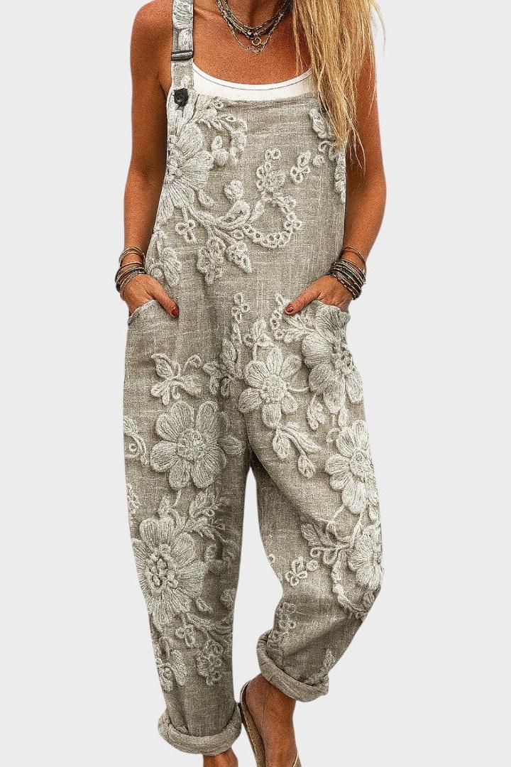 Silje – Vintage jumpsuit – Grey / S