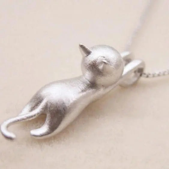 Fun silver necklace