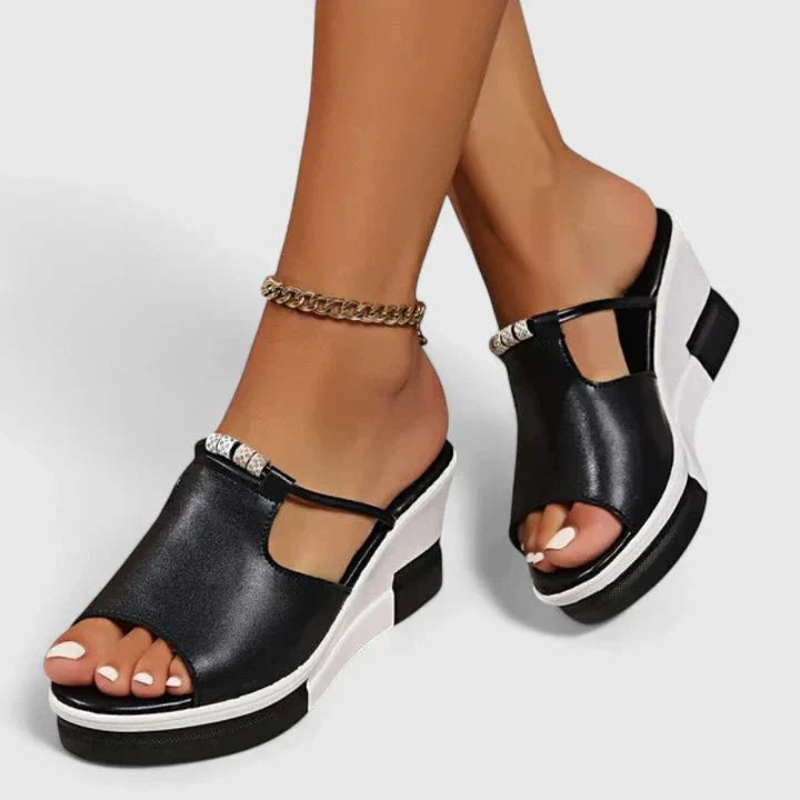Sofia – Supportive Sandals – Black / 36