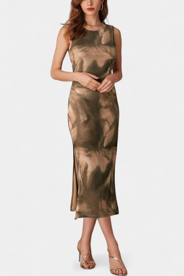 Sofie – Long dress – Brown / S