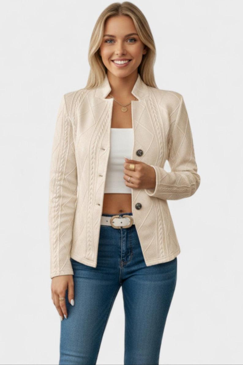 Sofie – Modern blazer – White / S