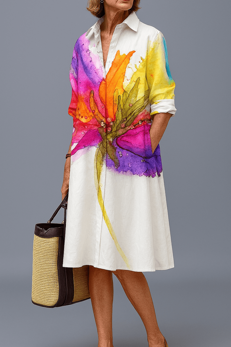 Solveig – Elegant midi dress – S