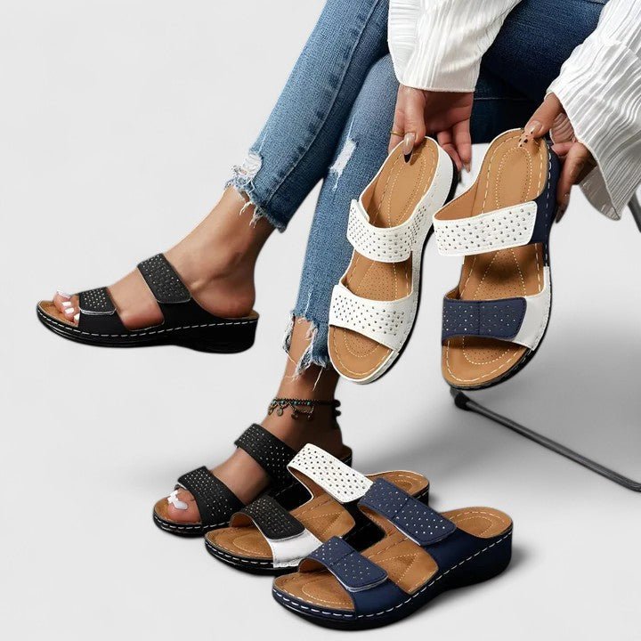 Solveig – Supportive Sandals – White / 36