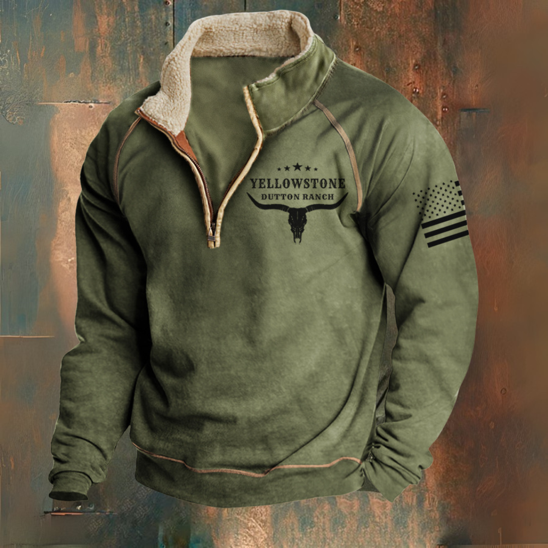 Soren – Stylish Half-Zip Jumper – S