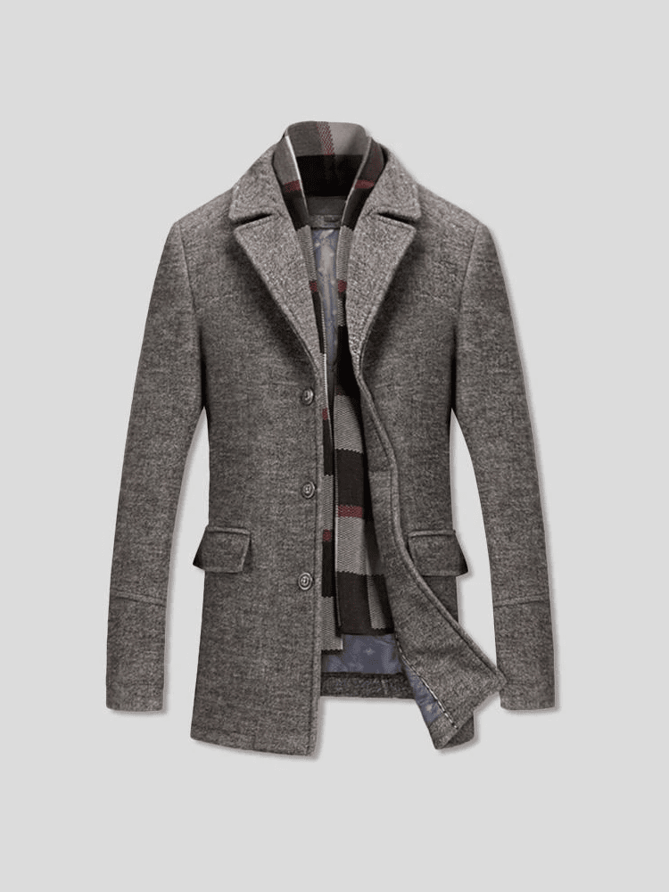 Søren – Stylish knitted jacket – Coffee / XS