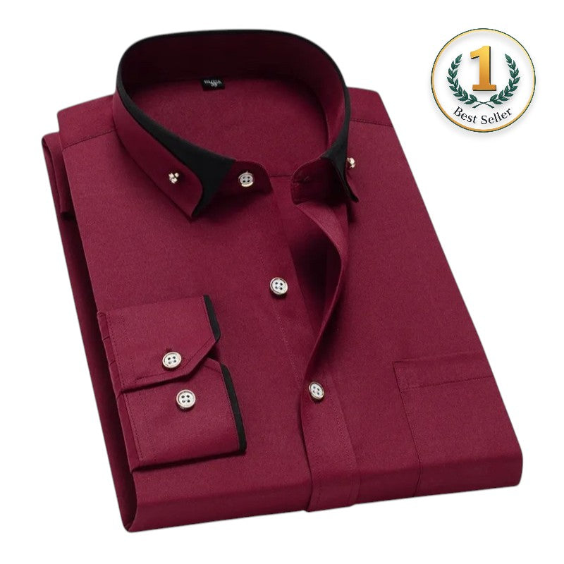 StilNord – Classic Shirt – Wine Red / S