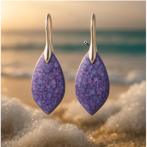 Stine – Purple earrings