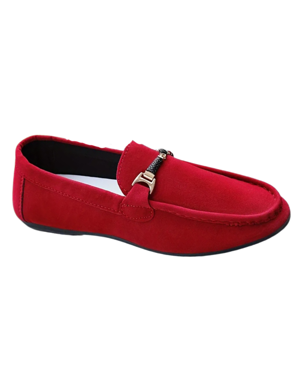 Suede Business Loafers – Red / 38