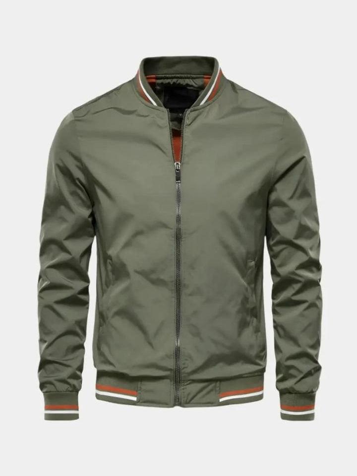 Theo – Casual Bomber Vest – Green / M
