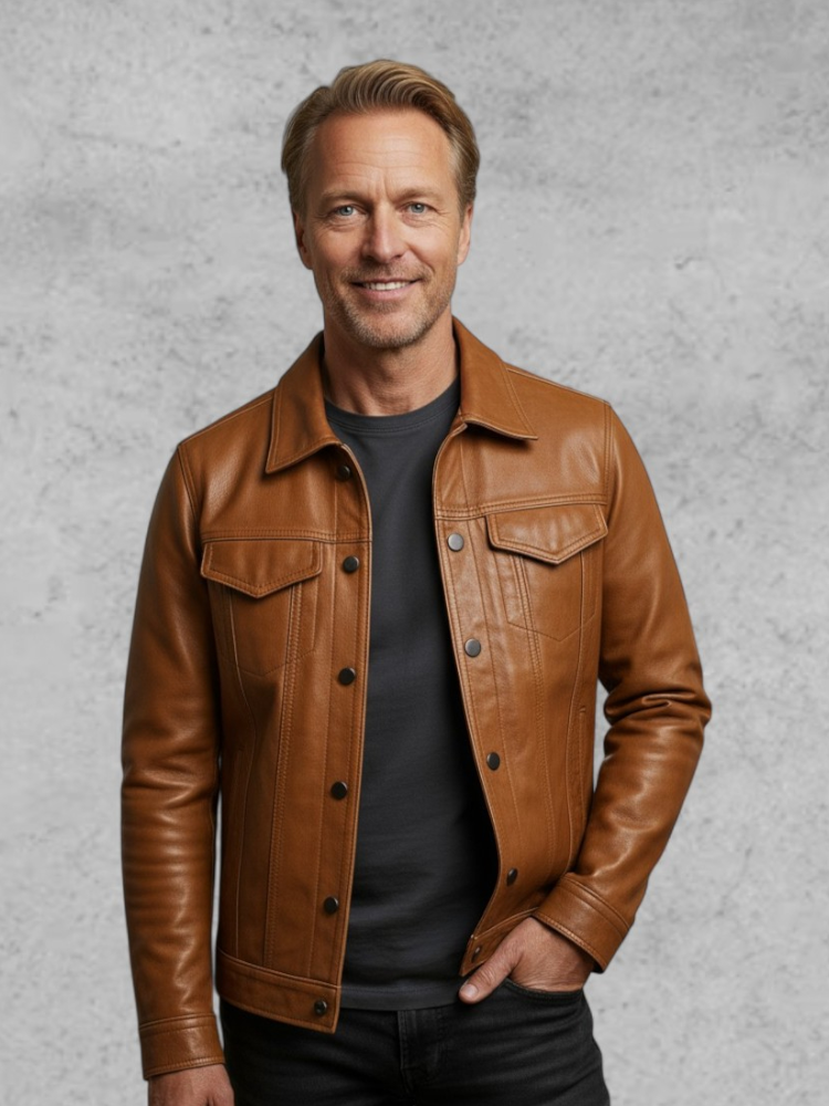 Ulrik – Premium Moto Leather Jacket – Black / M