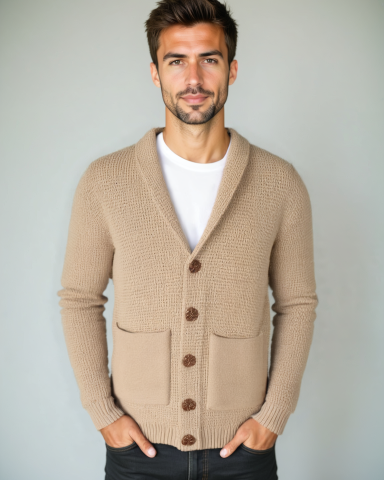 Ulrik – Summer Cardigan – Beige / S