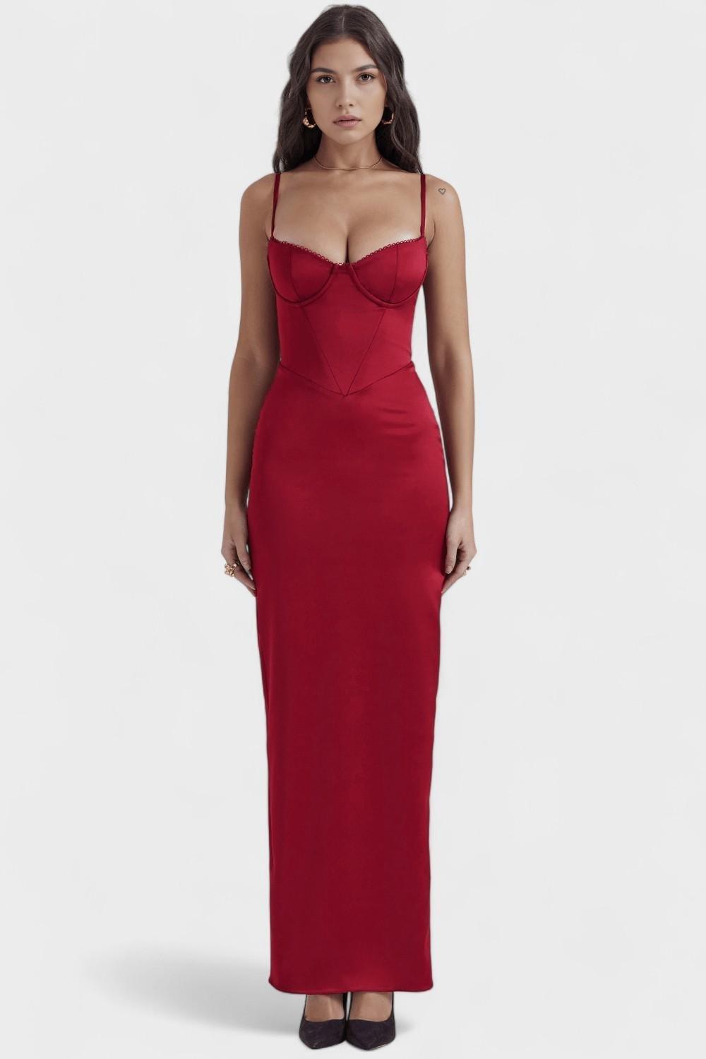 Venla – Maxi dress – Red / XS