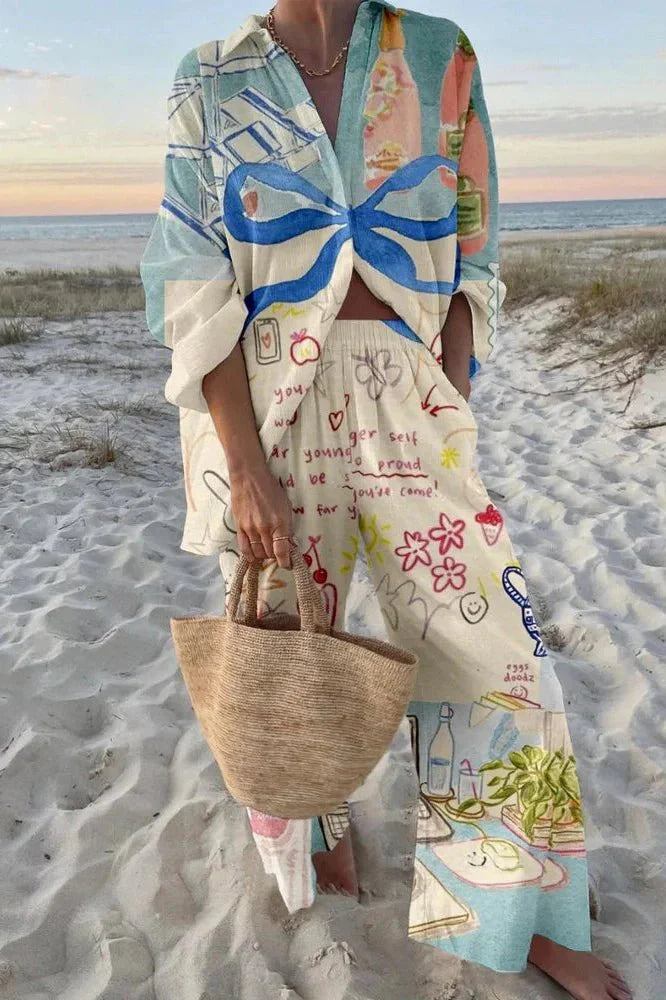 Vibeke – Beach Motif Set – S