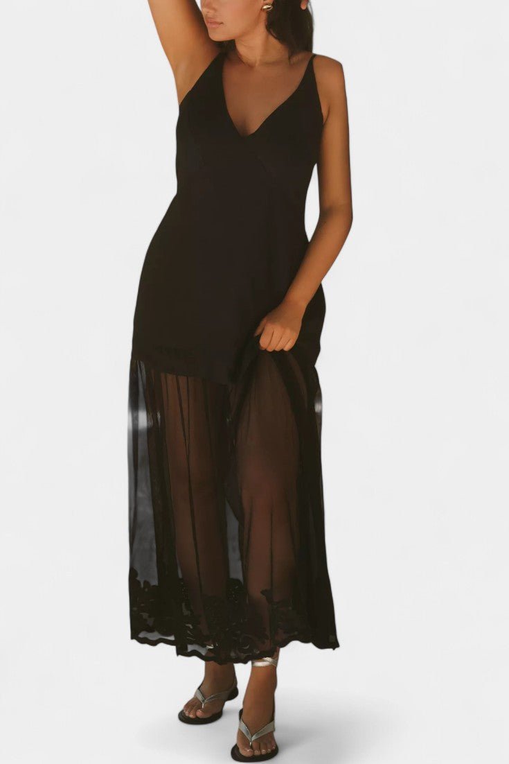 Viola – Transparent dress – Black / S