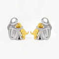 Adéla – Earrings with a dog motif – Gold Silver