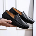 Casual Leather Summer Loafers – White / 39