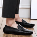 Casual Leather Summer Loafers – White / 40