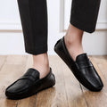 Casual Leather Summer Loafers – White / 41