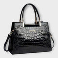 Agnes – Crocodile bag – Black