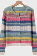 Agnes – Knitted Cardigan – White / One Size