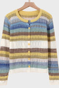 Agnes – Knitted Cardigan – Yellow / One Size
