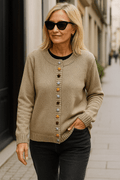 Agnes – Timeless cardigan – Beige / S