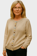 Agnes – Timeless cardigan – Beige / XS