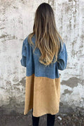 Alberte – Two-tone denim coat – Blue / M