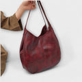 Alberte – Vintage Leather Bag – Dark Brown