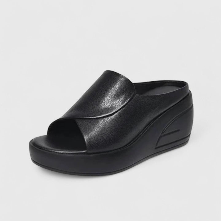 Albertha – Supportive Sandals – Black / 36