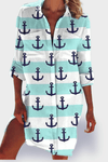 Mint colored with anchor