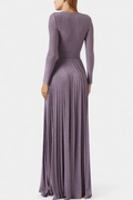 Alma – Long dress – Purple / L