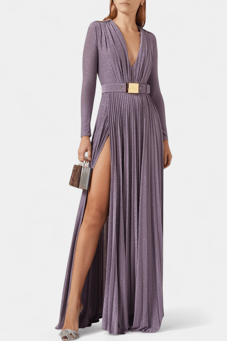 Alma – Long dress – Purple / S