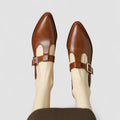 Alma – Supportive Mary Jane Shoes – Beige / 38