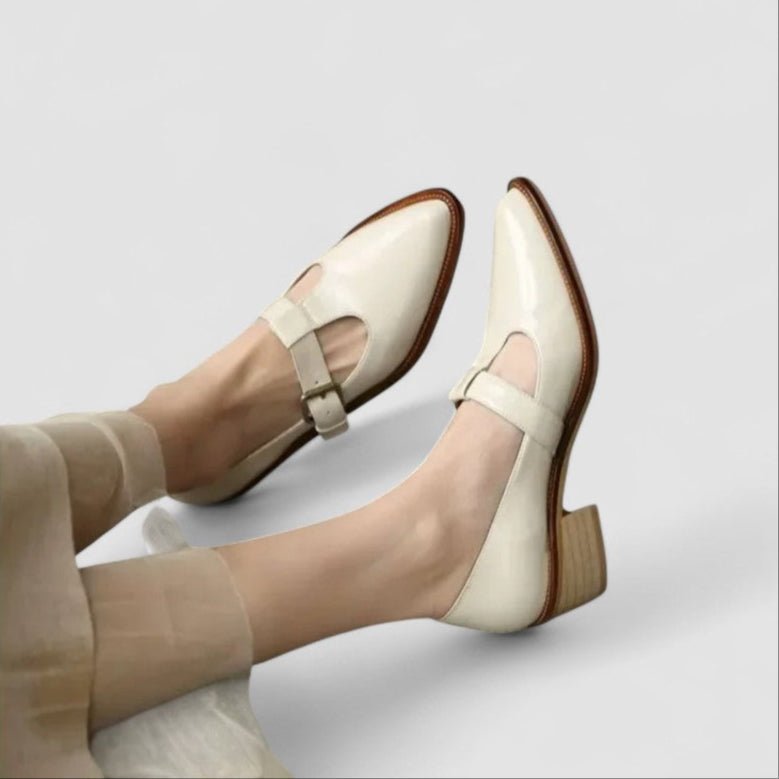 Alma – Supportive Mary Jane Shoes – Beige / 37