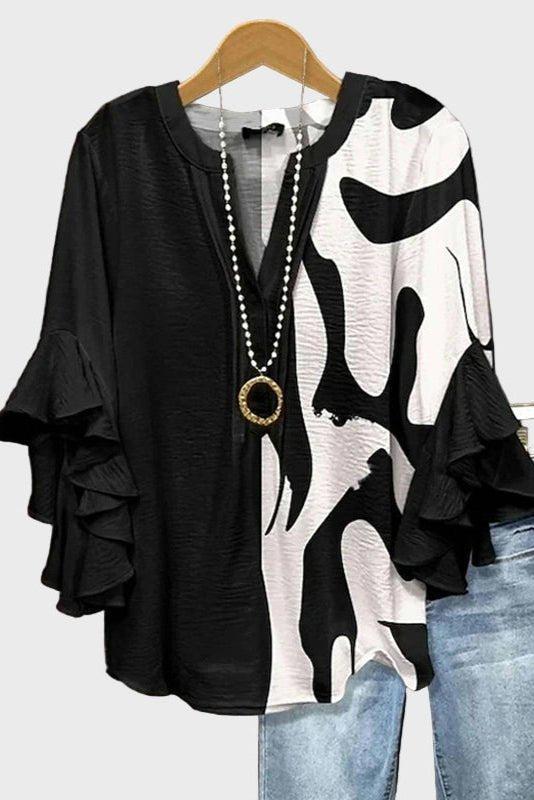 Amalie – Abstract Blouse – S