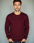 Anders – Round-Neck Jumper – Bordeaux / S