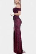 Andrea – Mermaid dress – Bordeaux / L