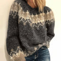 Angela – Vintage Icelandic Jumper – Black / S
