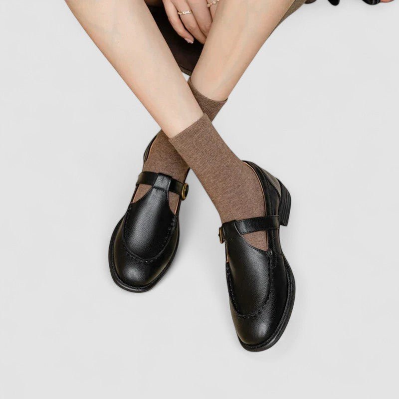 Anna – Supportive Mary Jane Shoes – Black / 37