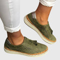 Anna – Piper slip-ons – Green / 37