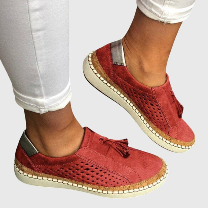 Anna – Piper slip-ons – Green / 36