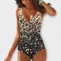 Anna – Tri-colored swimsuit – Black / M