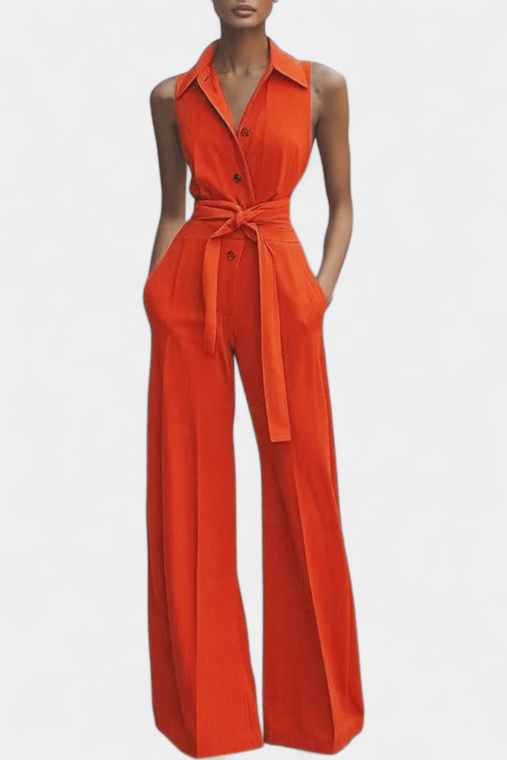 Ariella – Jumpsuit – Orange / S