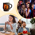 Artisan 3D Halloween Mug with Witch and Cat – image 2