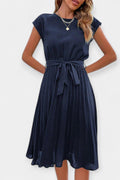 Asta – Airy summer dress – Dark Green / S