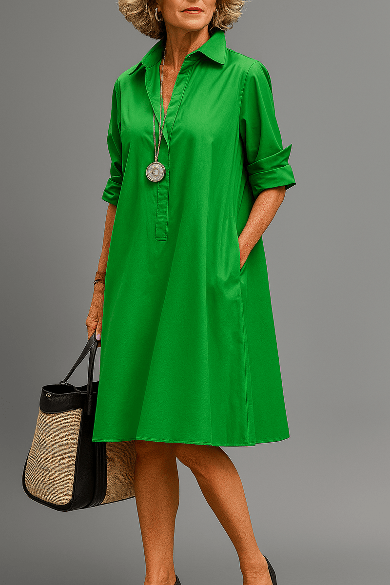 Astrid – Emerald midi dress – S